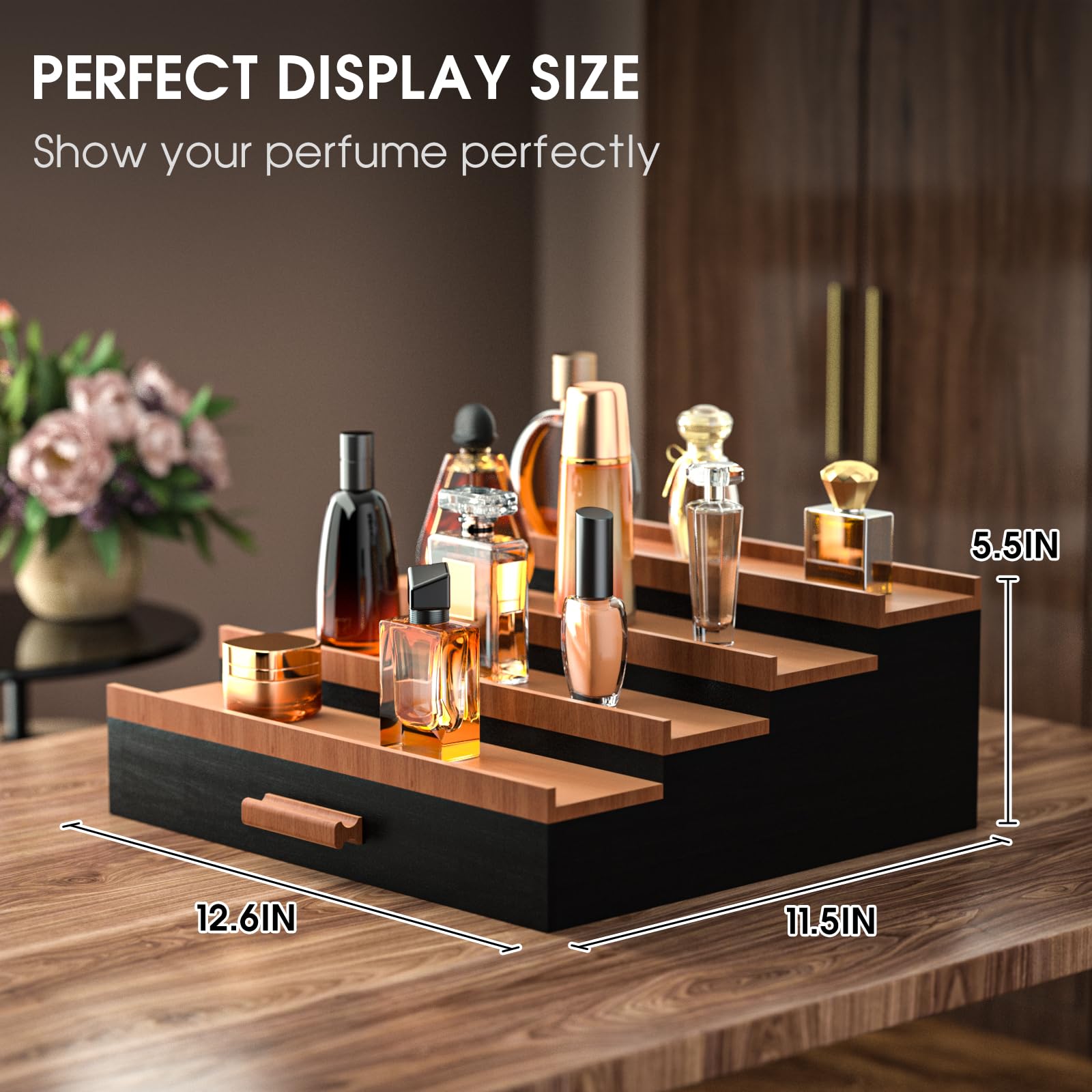 Sephyroth Cologne Organizer hidden storage space keeps valuables secure out of sight.