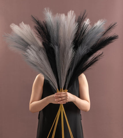 SeptCat pampas grass stem fluffy for soft boho decor