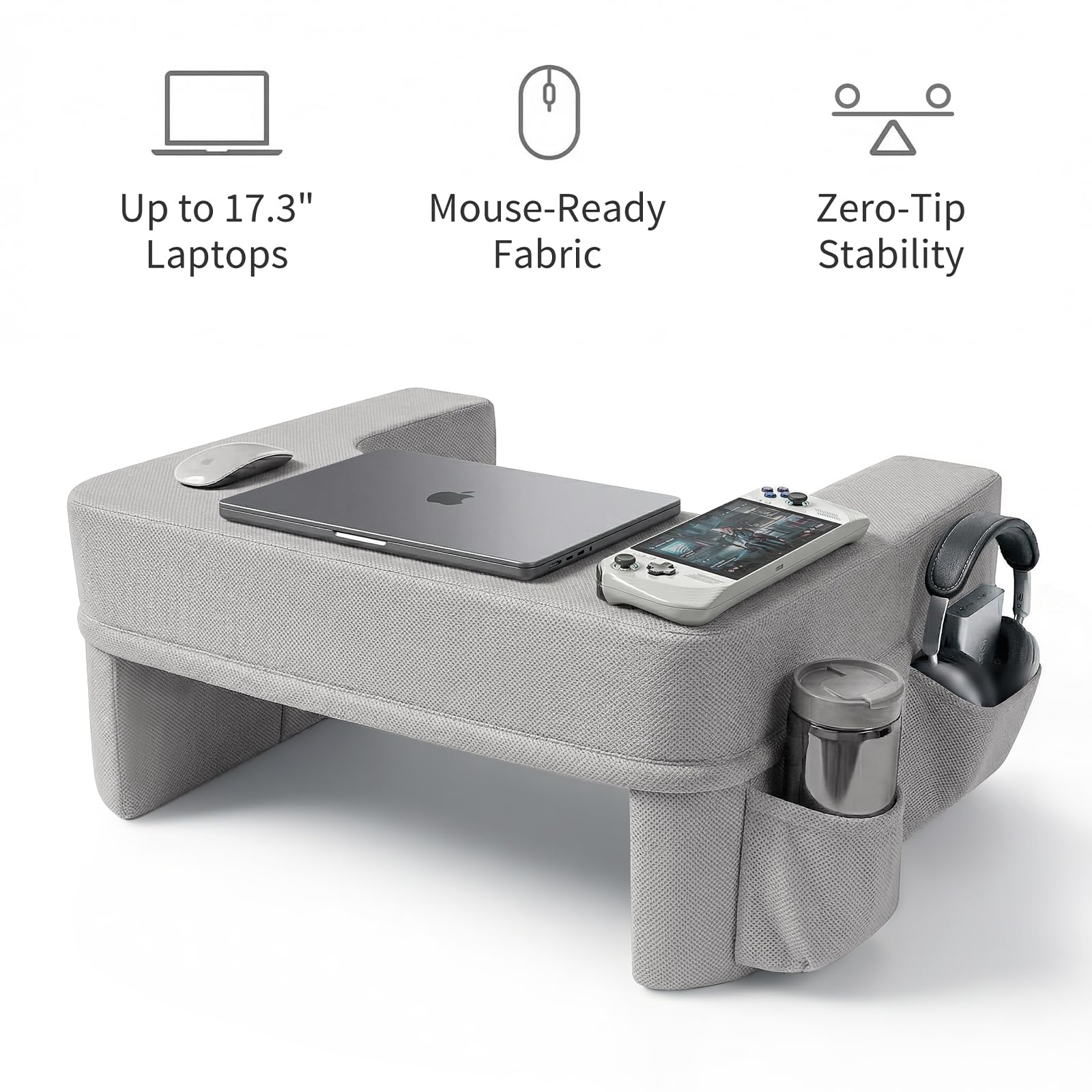 Septsun lap desk for laptop on bed with dedicated workspace