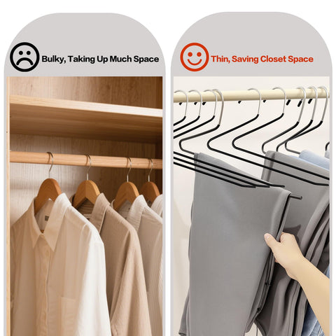 Seuqhck versatile hanger holds jeans, skirts, scarves, and more.