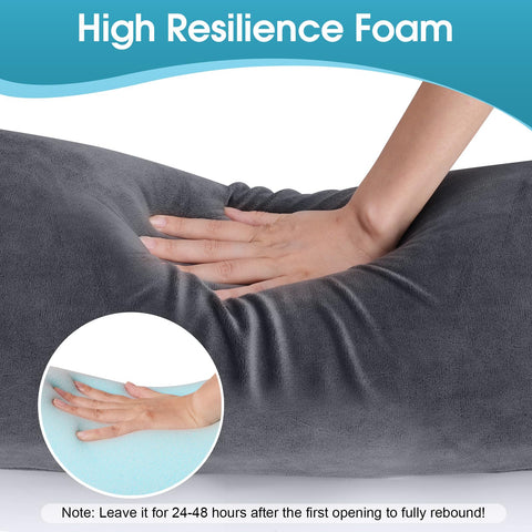 Memory foam conforms to body curves for comfortable alignment.