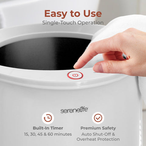 SereneLife insulated lid keeps heat in while staying cool to touch.
