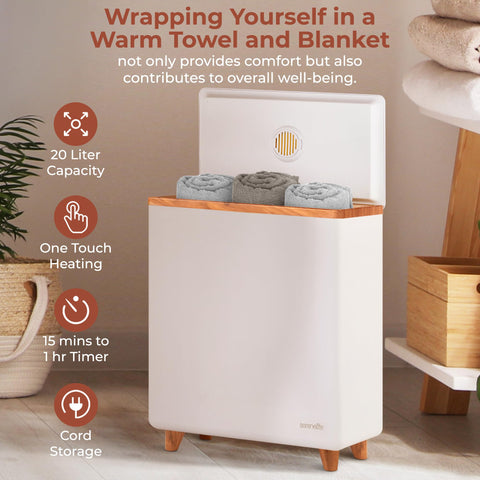 SereneLife warmer heat plus safety features ensure peaceful bathroom use.