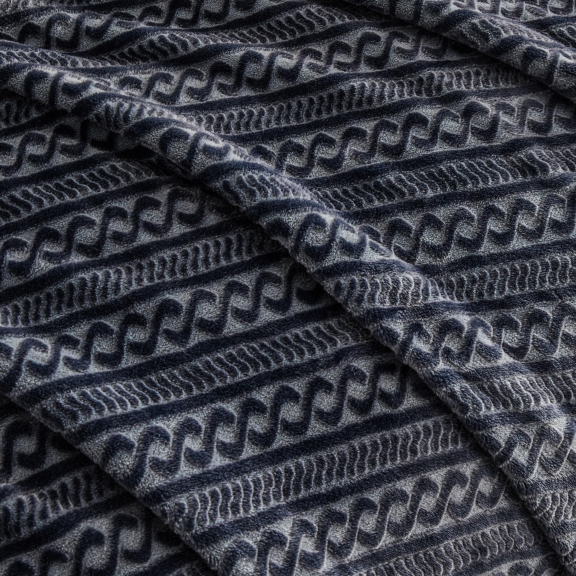 Easy-care fleece stays fluffy after cold machine washing.