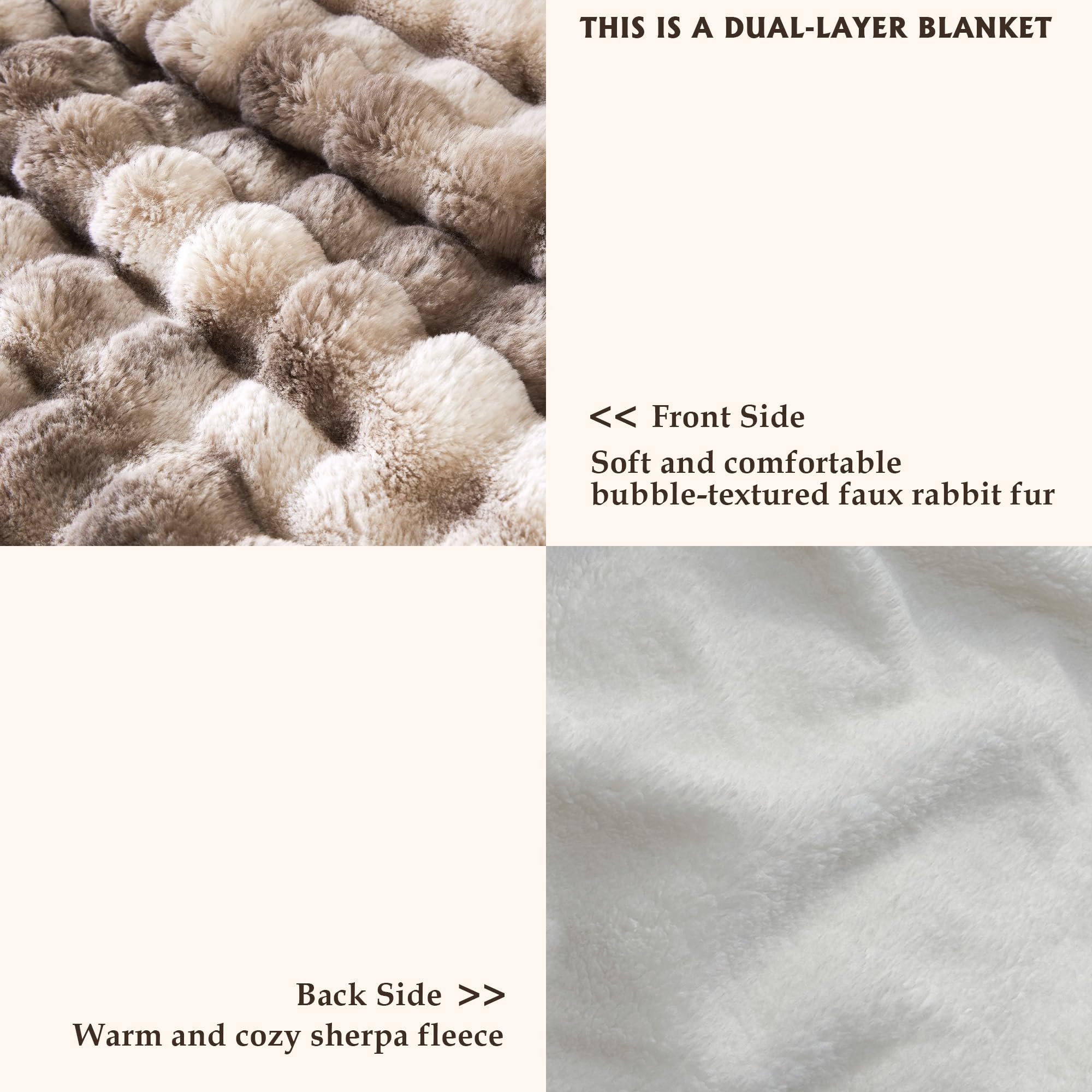 Serenhom sherpa warm reverse side for cozy warmth