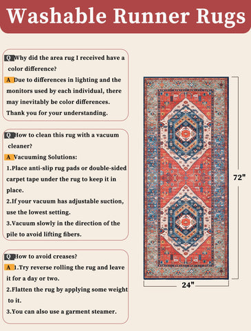 SERISSA Boho Washable Runner pet-friendly design suitable for family homes.
