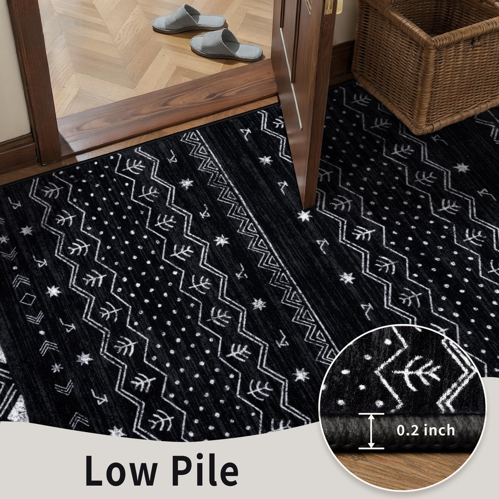SERISSA versatile rug complements modern or boho decor schemes