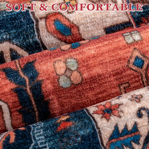 SERISSA washable rug 8x10 machine-washable concept demonstrated for easy cleaning.