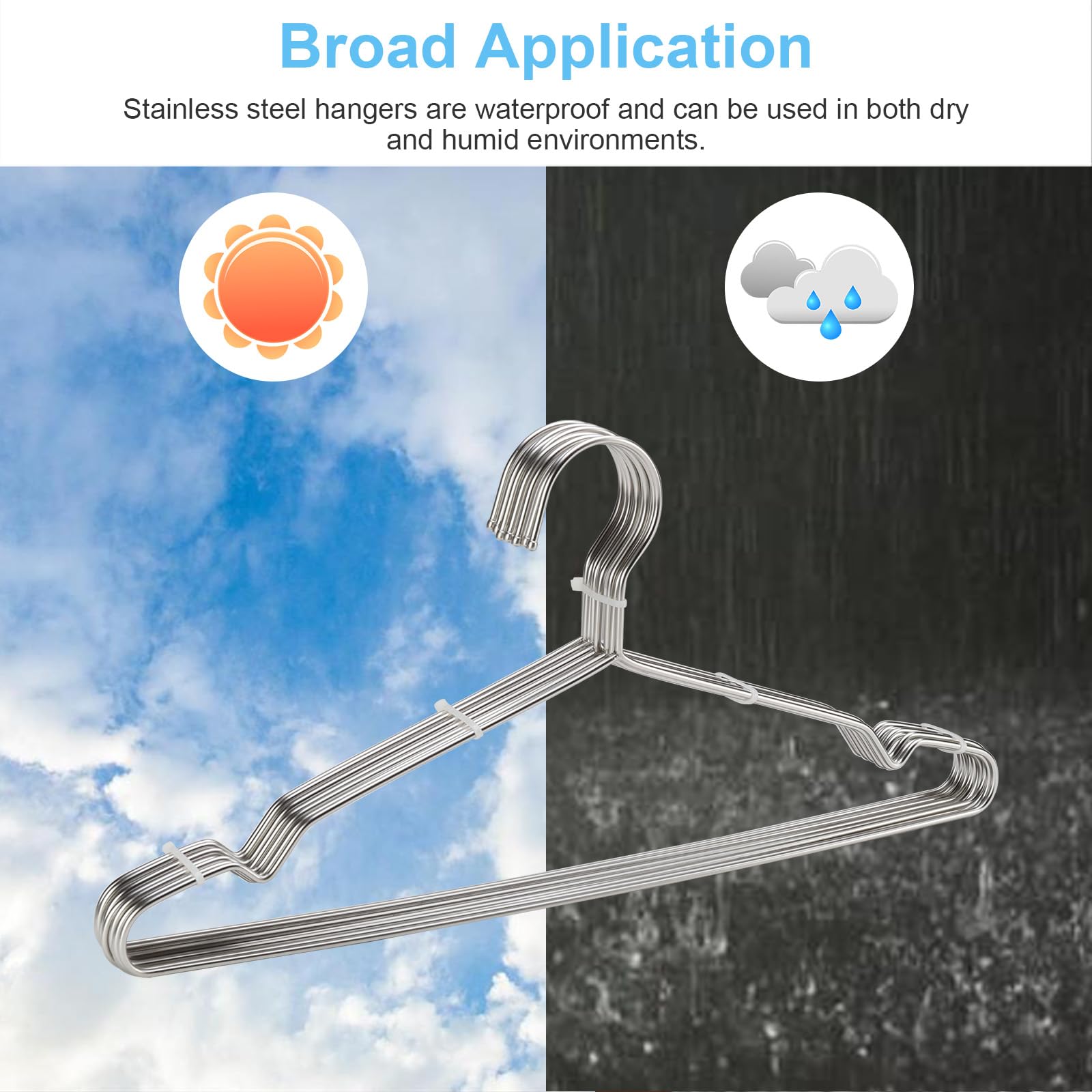 Seropy smooth-edge hangers protect fabrics from snags and damage.
