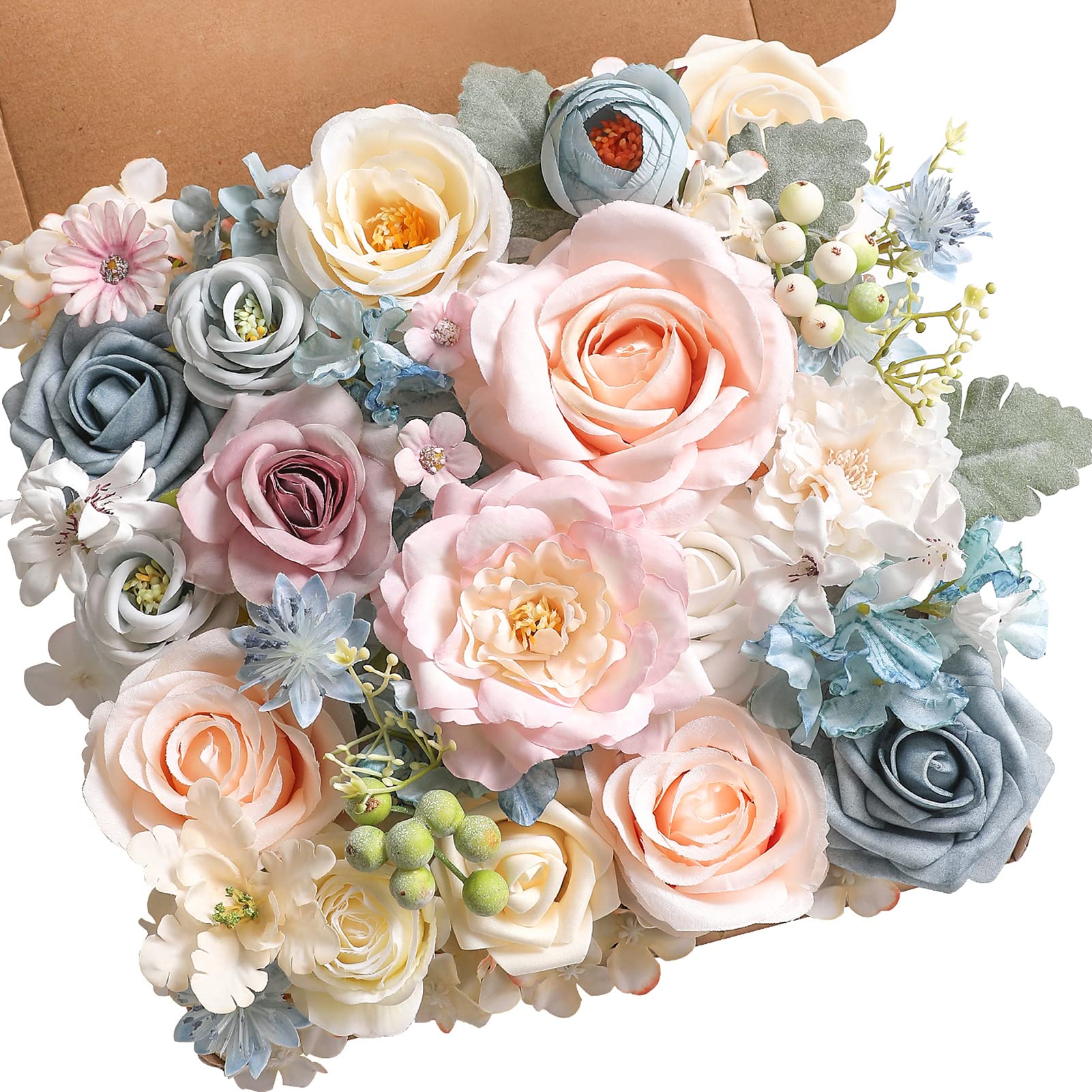 Serra Flora artificial flowers combo set with versatile heads for DIY bouquets