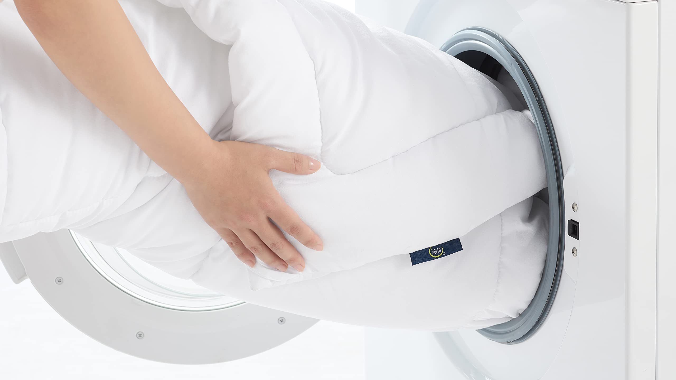 Serta ComfortSure pillow-top style pad adds cozy, secure sleep.