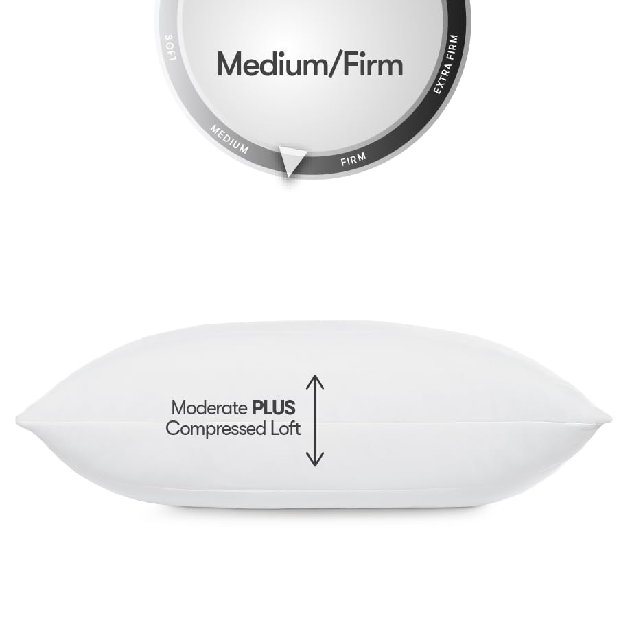 Serta Down Illusion pillow allergen barrier weave feature for cleaner sleep