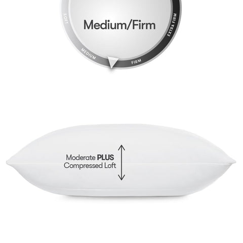 Serta Down Illusion pillow allergen barrier weave feature for cleaner sleep