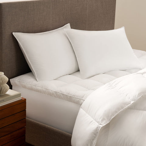 Serta Down Illusion pillow neck cradle view highlighting neck support