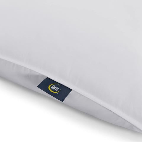 Serta Down Illusion pillow with washable cover close-up