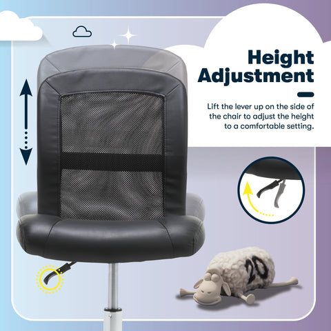 Serta Essential Armless Task Chair ships with simple assembly instructions