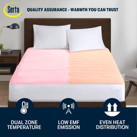 Serta Fila soft microfiber mattress pad keeps bed clean and cozy