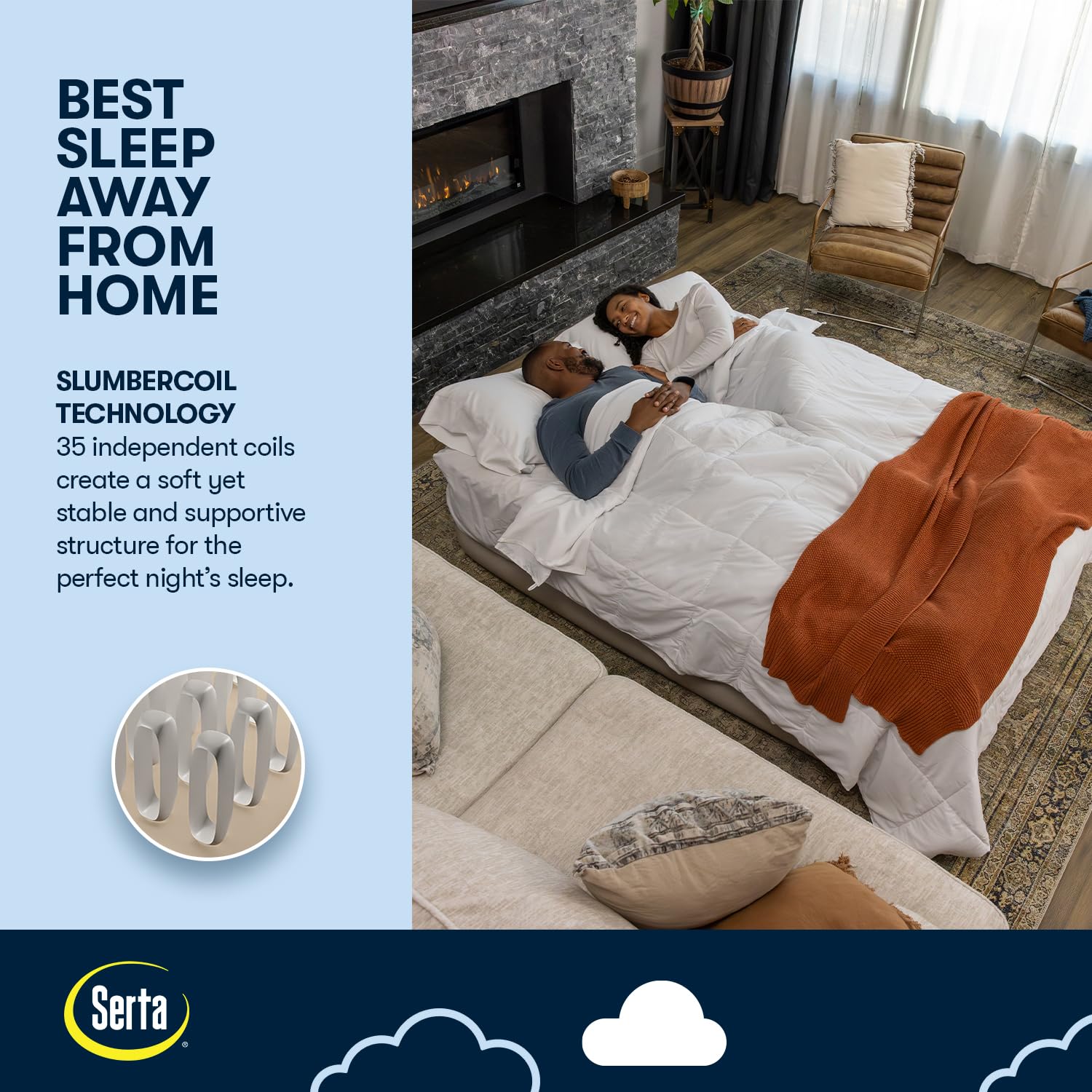Heavy-duty waterproof surface resists punctures for long-lasting durability.