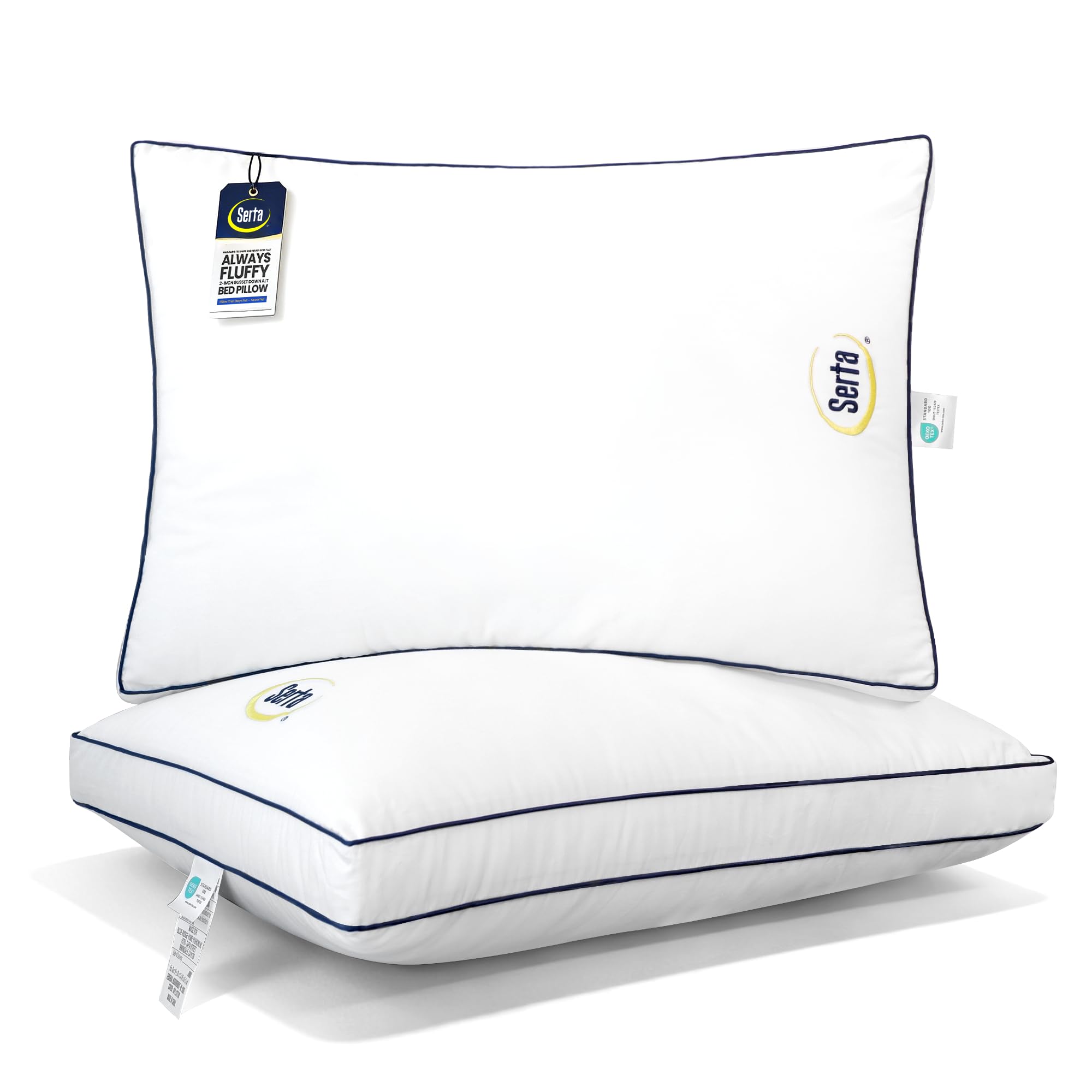 Serta Hotel Collection Pillow Queen Pack front view, premium comfort