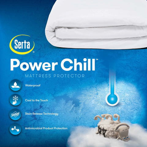 Serta Power Chill nylon-spandex knit feels soft and breathable