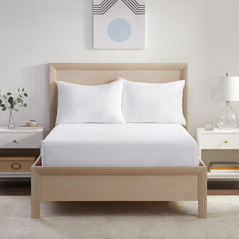 Serta Power Chill close-up fabric texture showing cooling knit for soft sleep