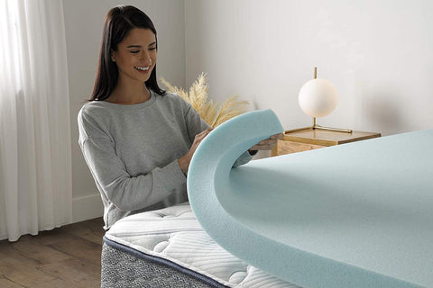 Serta ThermaGel breathable surface promotes airflow for cooler nights.