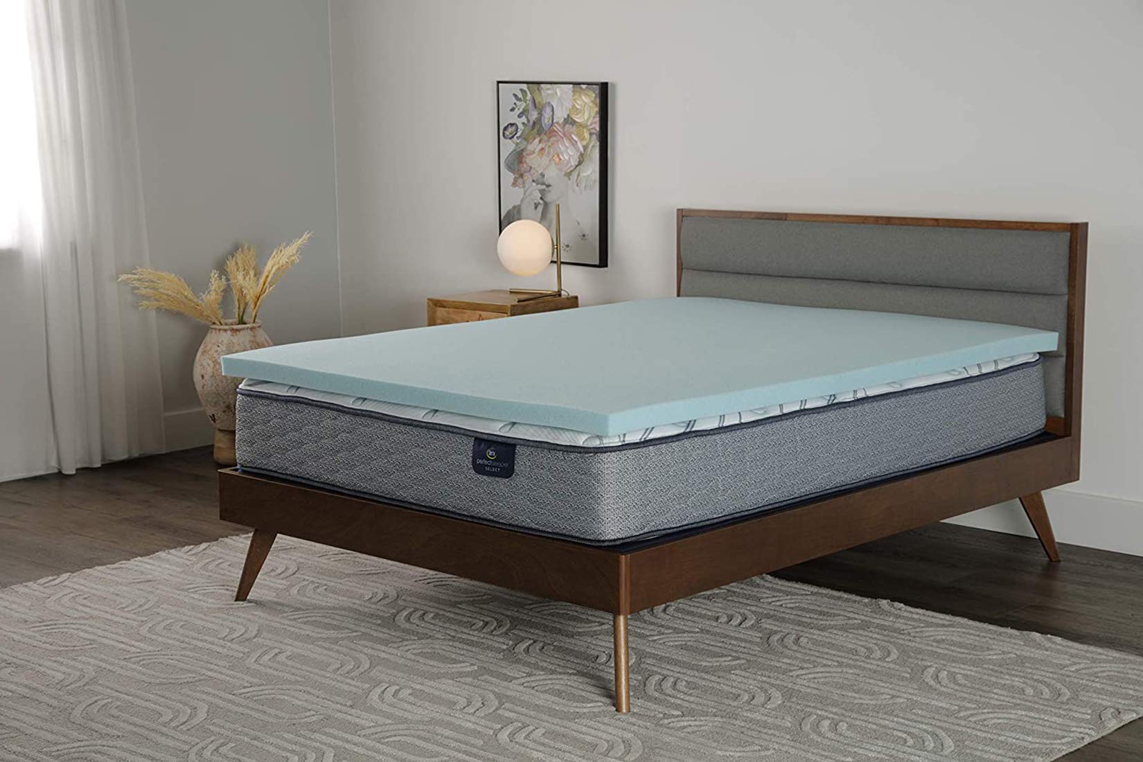 Serta ThermaGel cooling topper plush layer adding contouring softness