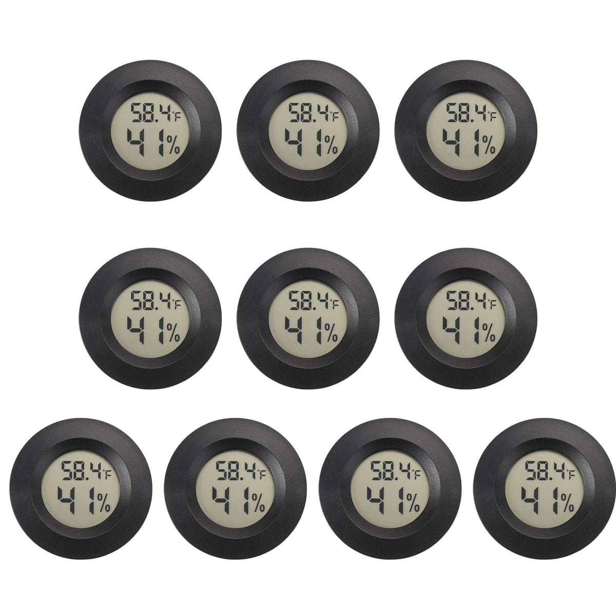 Serundo Auto mini hygrometer with display shows quick temperature and humidity readings for home use.