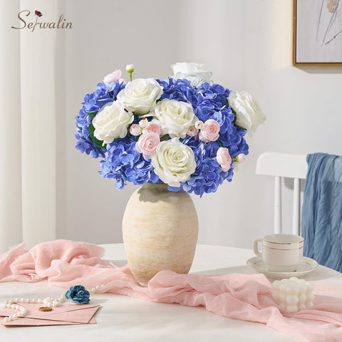 Serwalin 5-piece hydrangea set ideal for centerpieces and table decor