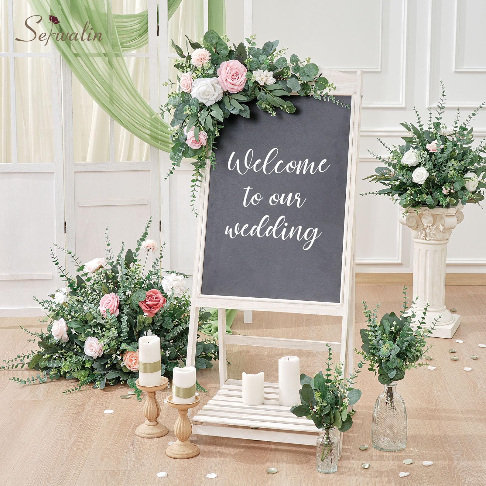 Serwalin adjustable wired stems allow bending to fit any vase size