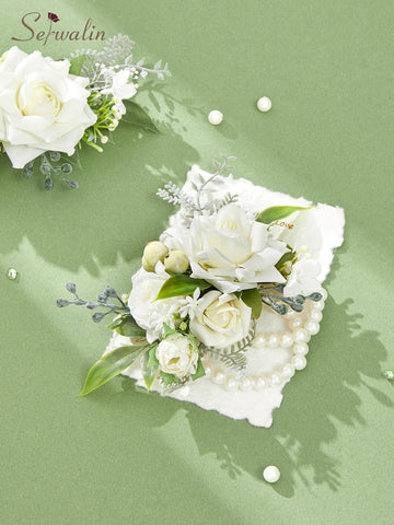 Serwalin integrated boutonniere attachment for easy lapel wear.