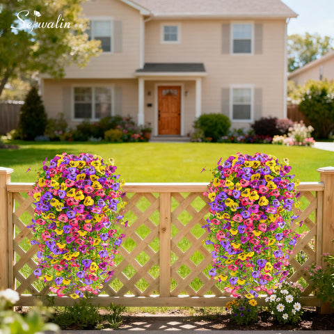 Serwalin dense-petal pansy blooms in vibrant year-round color