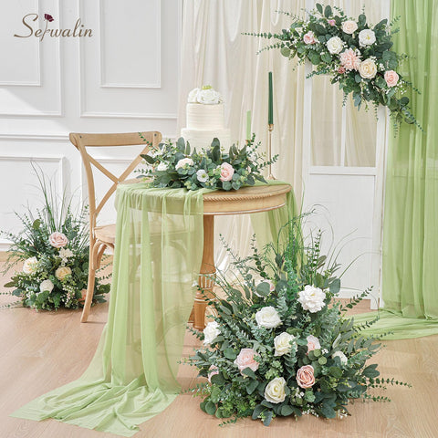 Serwalin dried eucalyptus styles offer matte, rustic accents