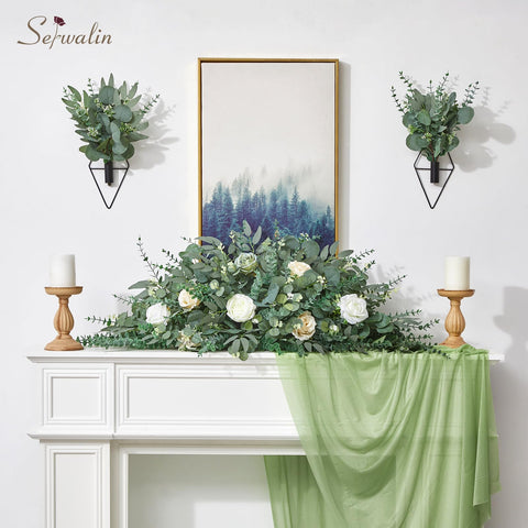 Serwalin eucalyptus stems with fruits offer festive accent options