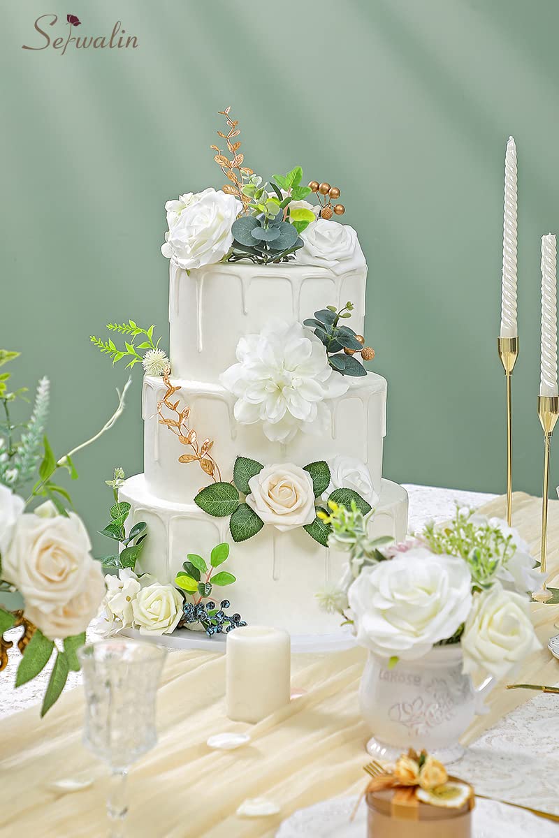 Serwalin ivory hydrangea bloom adds lush centerpieces and texture.
