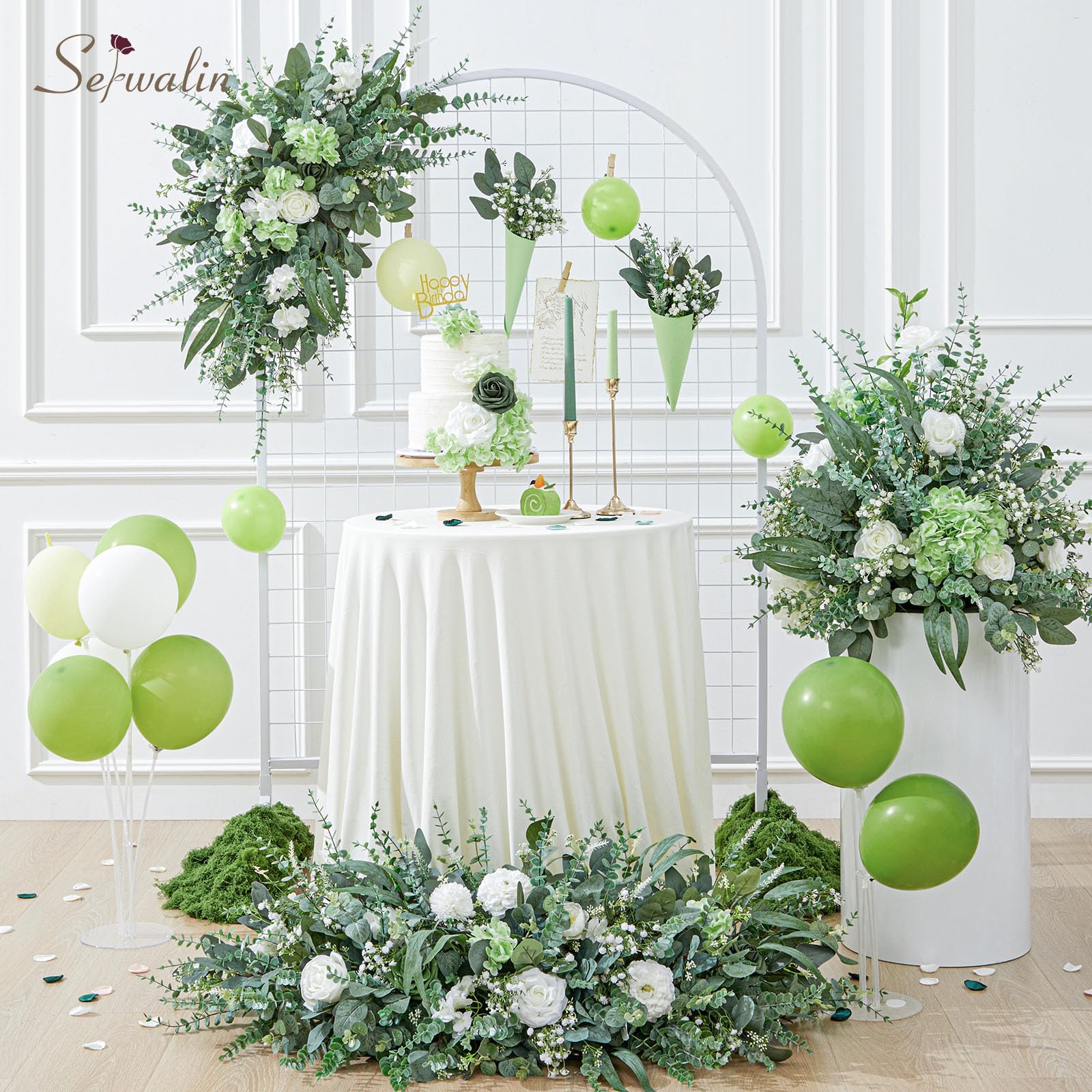 Serwalin Lavender Stems introduce soft color and fragrance-free accents.