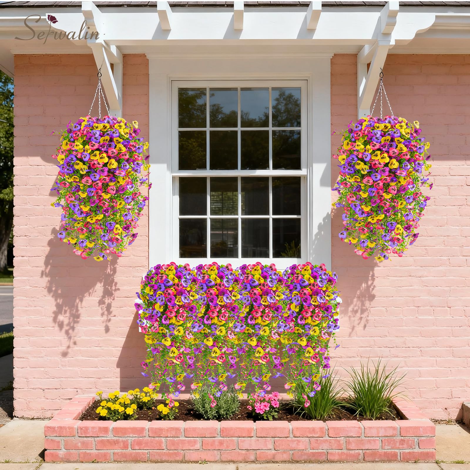 Serwalin maintenance-free pansies, wipe-clean and never wilt