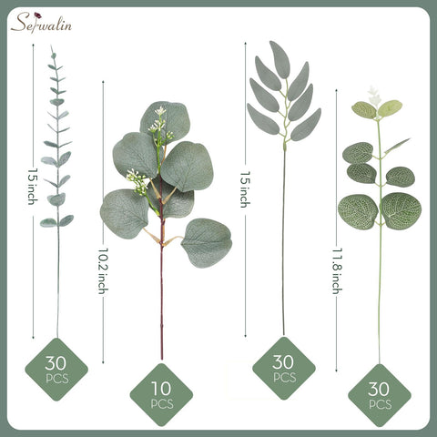 Serwalin mixed eucalyptus stems set ideal for versatile decor ideas