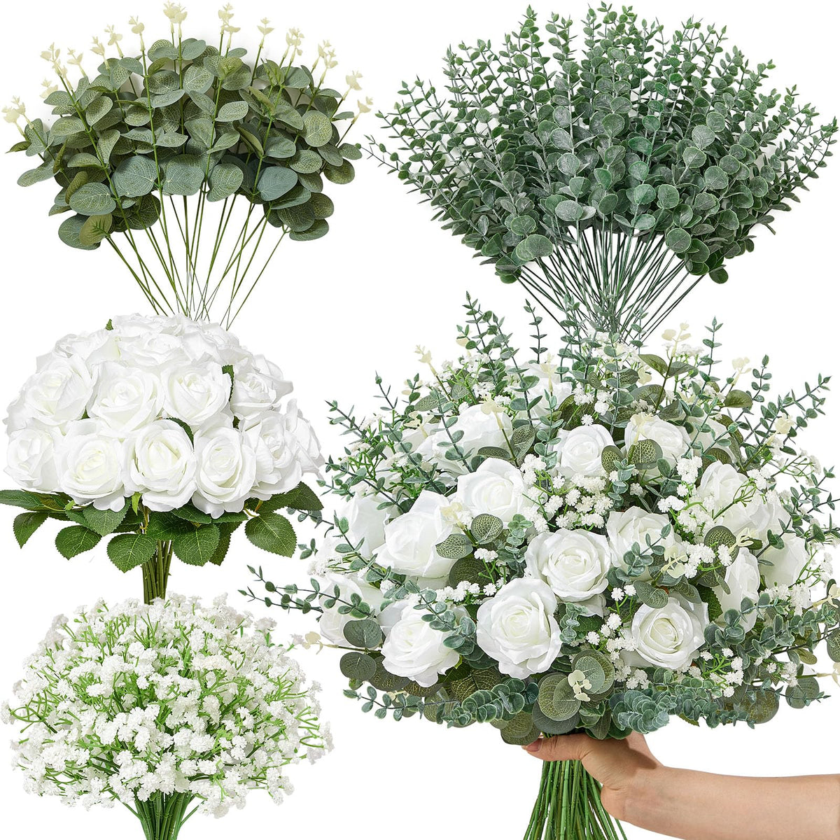 Serwalin mixed eucalyptus stems for versatile DIY arrangements
