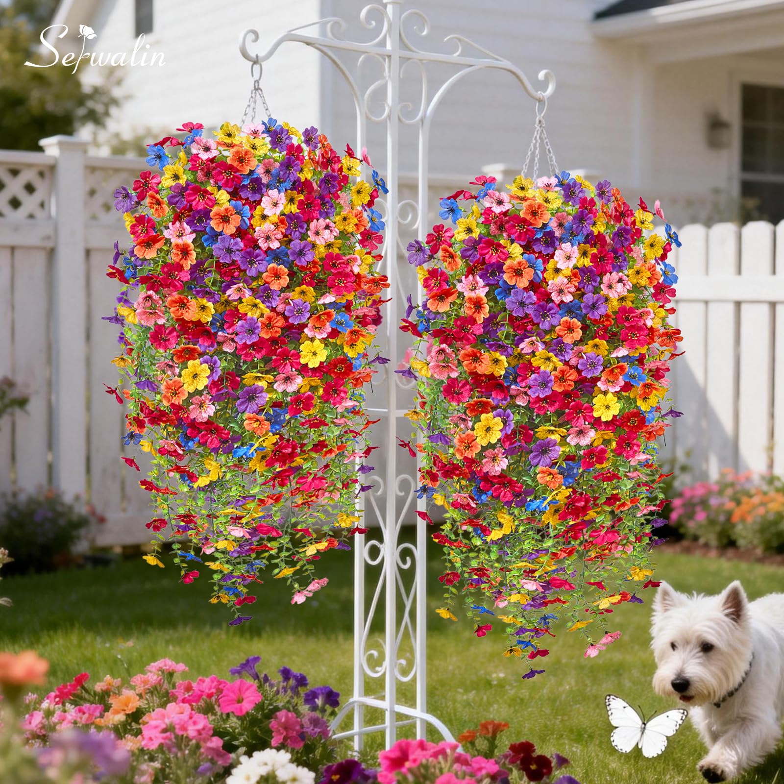 Serwalin realistic texture with bionic veins creates lifelike hanging blooms