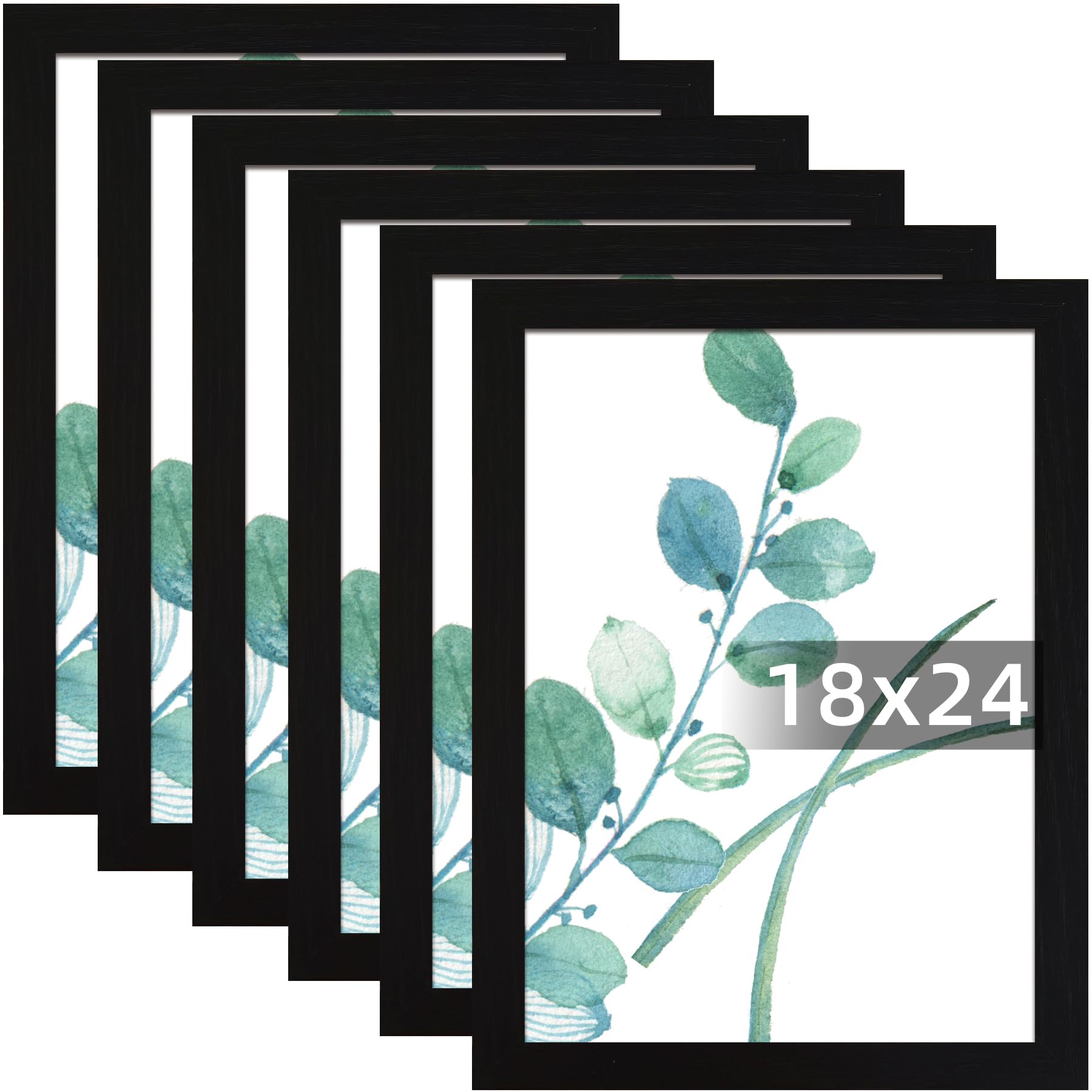 SESEAT 18x24 frame in black front view for a clean wall gallery