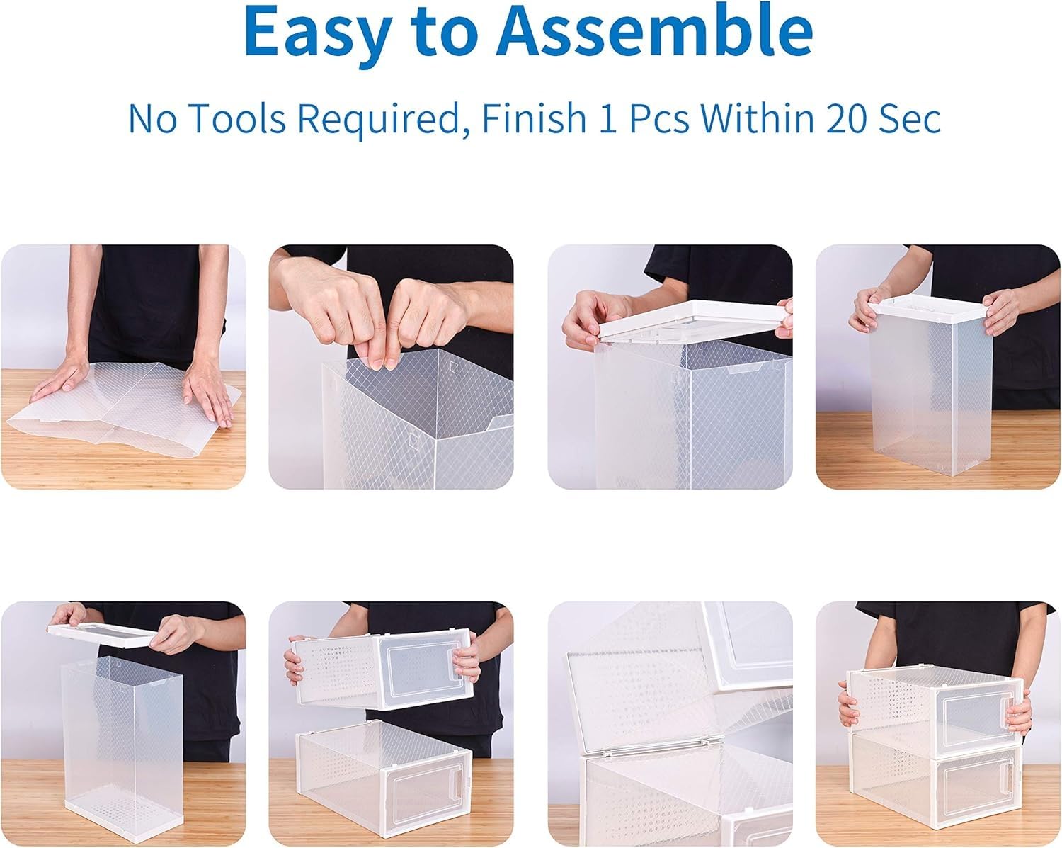 Seseno medium-size shoes fit up to men's 8 in bins.
