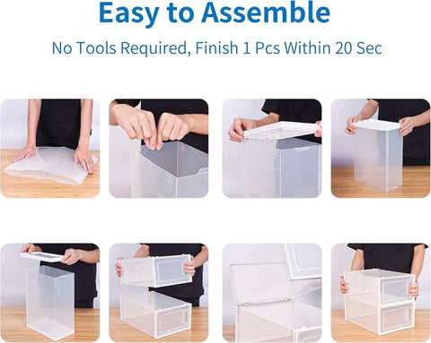 Seseno medium-size shoes fit up to men's 8 in bins.