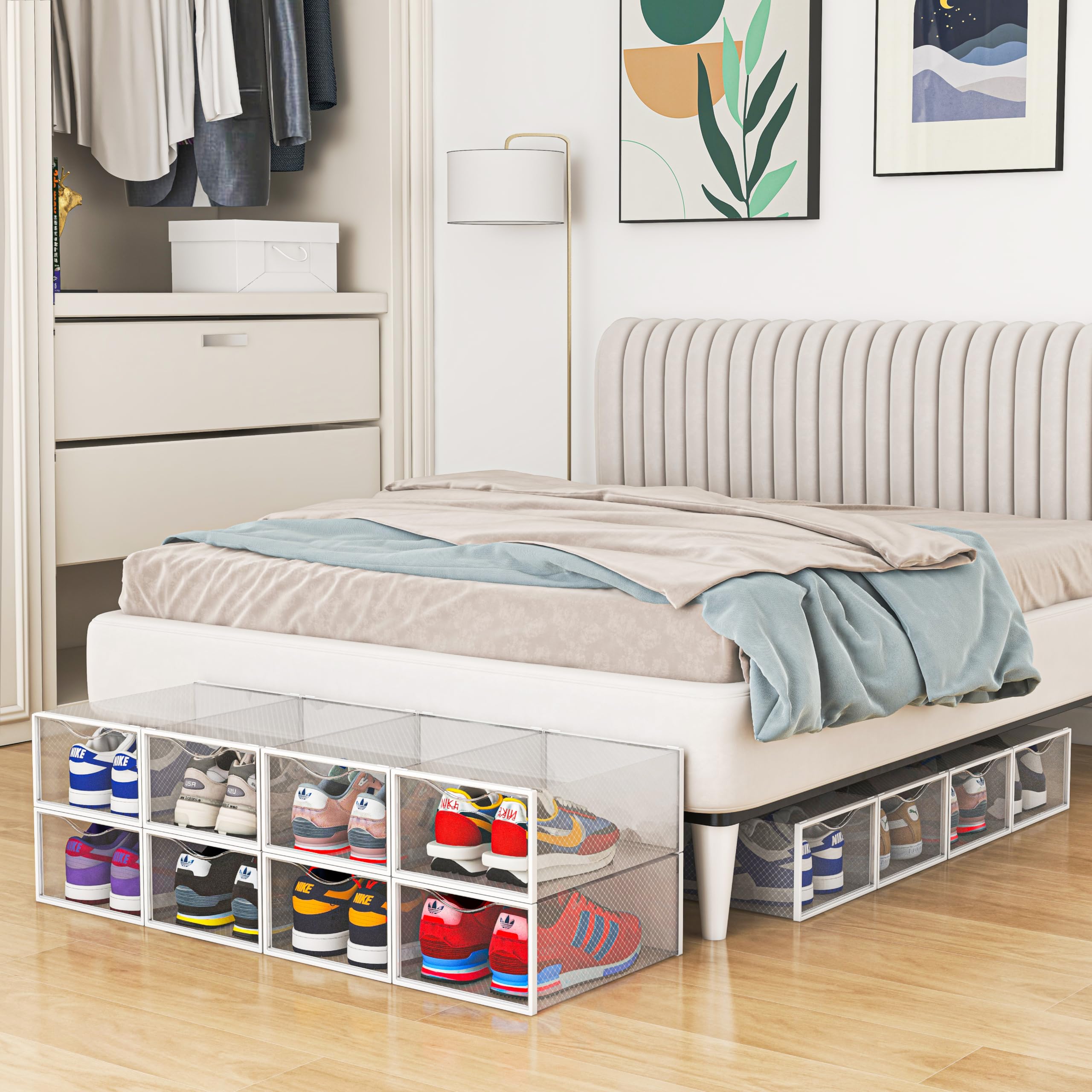 Seseno bins suit multiple items beyond shoes, like scarves or toys.