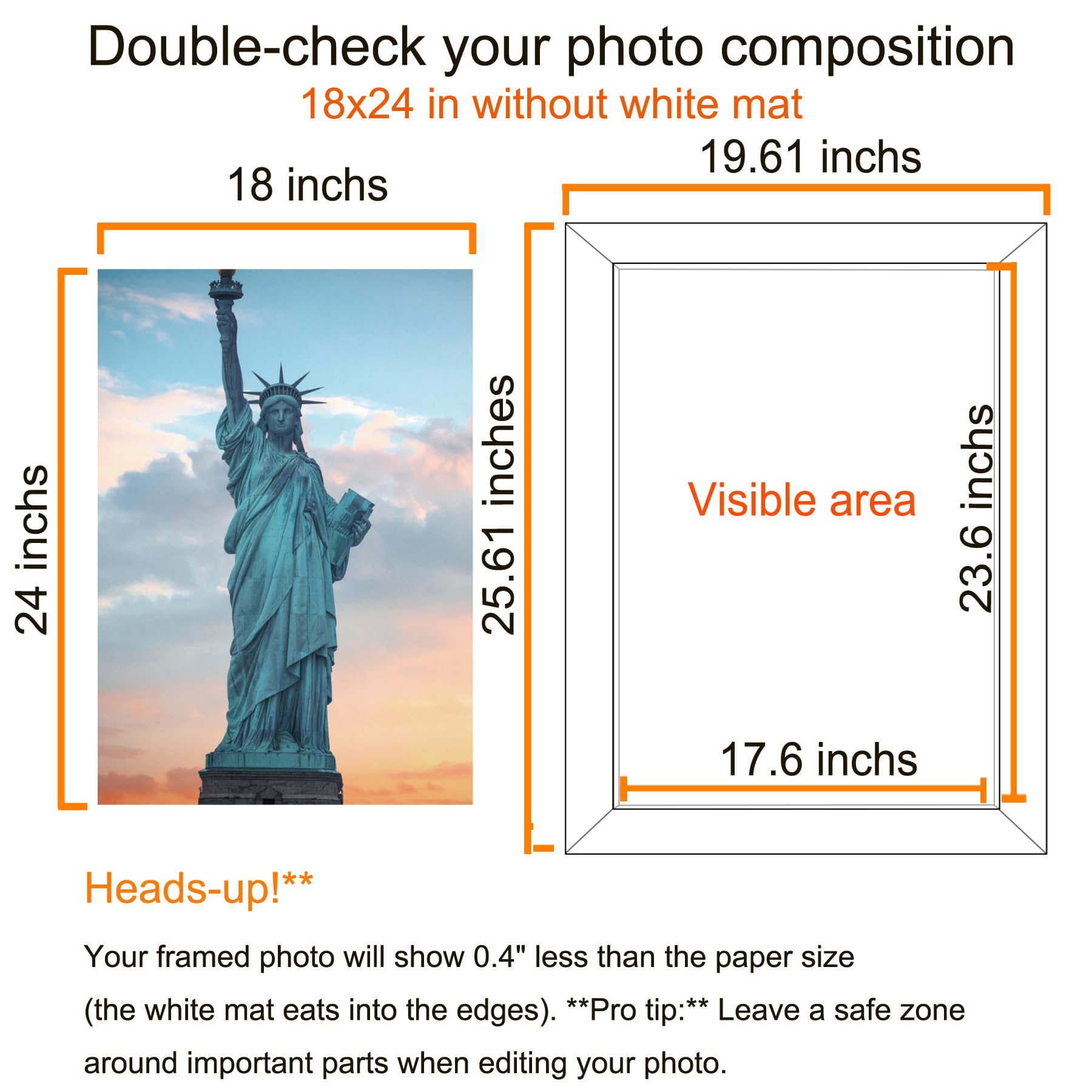 SESEAT 18x24 MDF frame with clear acrylic protection.