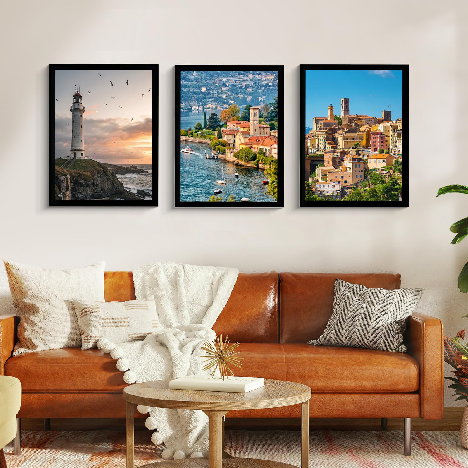 SESEAT 18x24 black frame side angle, adds a sleek home décor accent.
