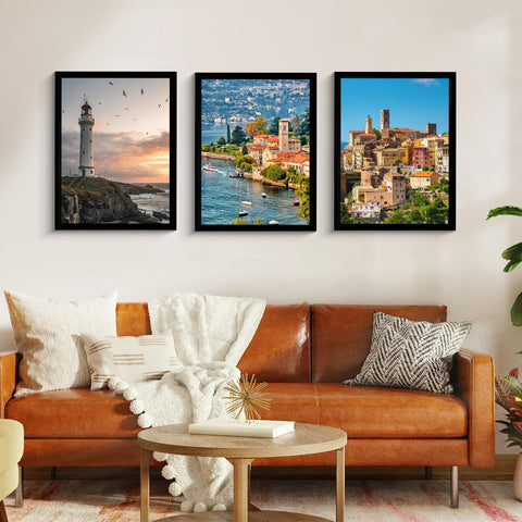 SESEAT 18x24 black frame side angle, adds a sleek home décor accent.