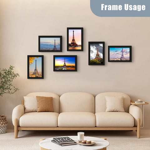 SESEAT MDF frame with black veneer offers sturdy protection for photos.