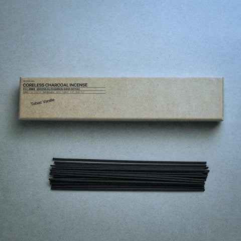 Evenly burning Tabac Vanille coreless incense stick with soft glow