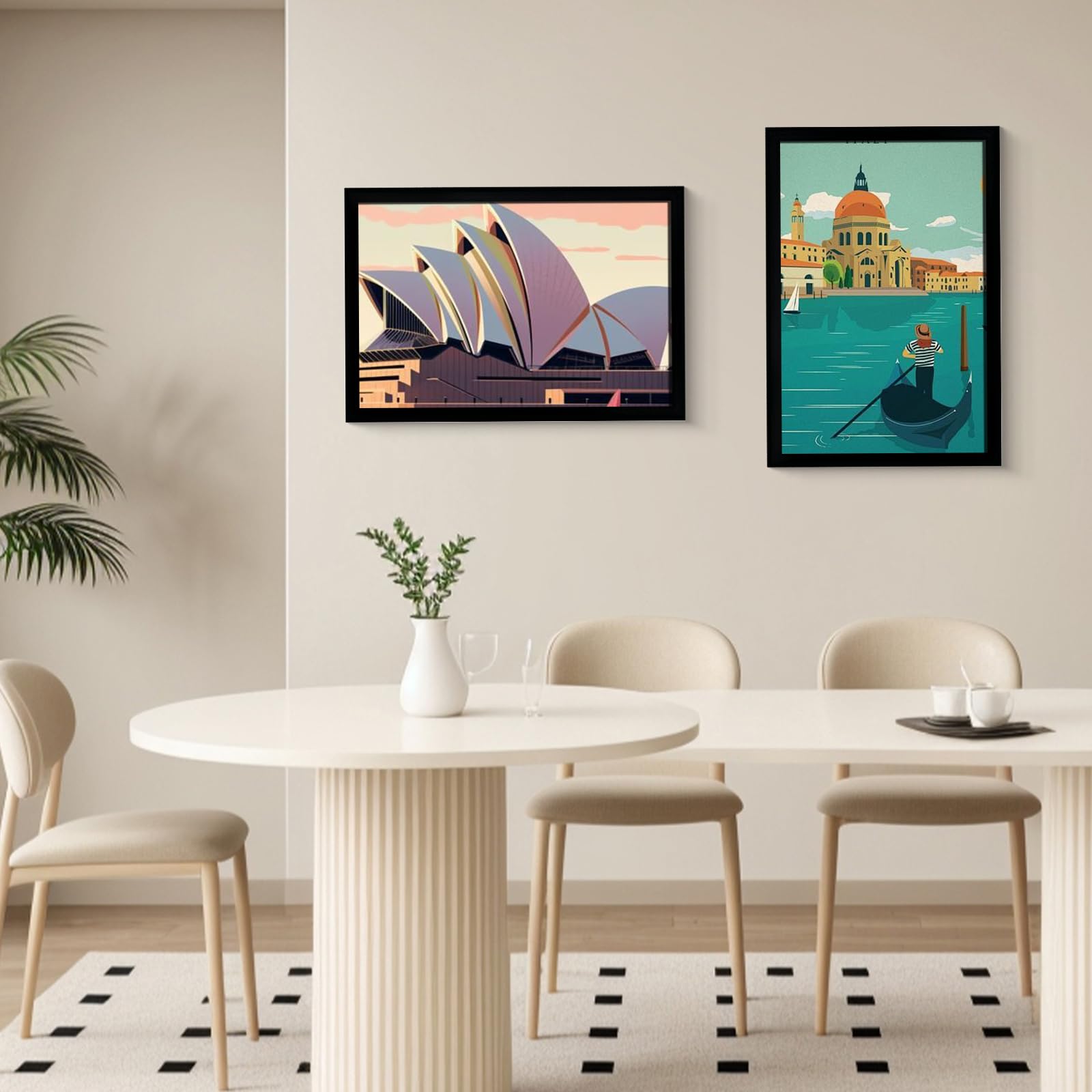 SESEAT 16x24 black frame showcased on a modern gallery wall.